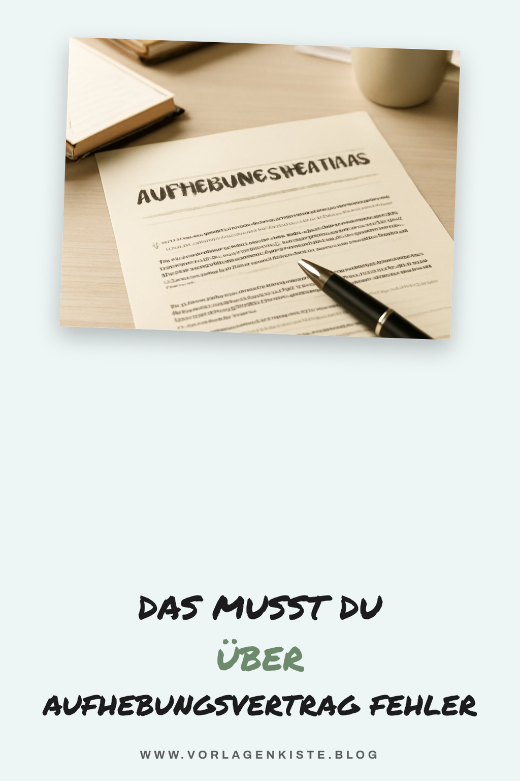 1 Aufhebungsvertrag: Diese 5 Fehler kosten dich Geld — Detail