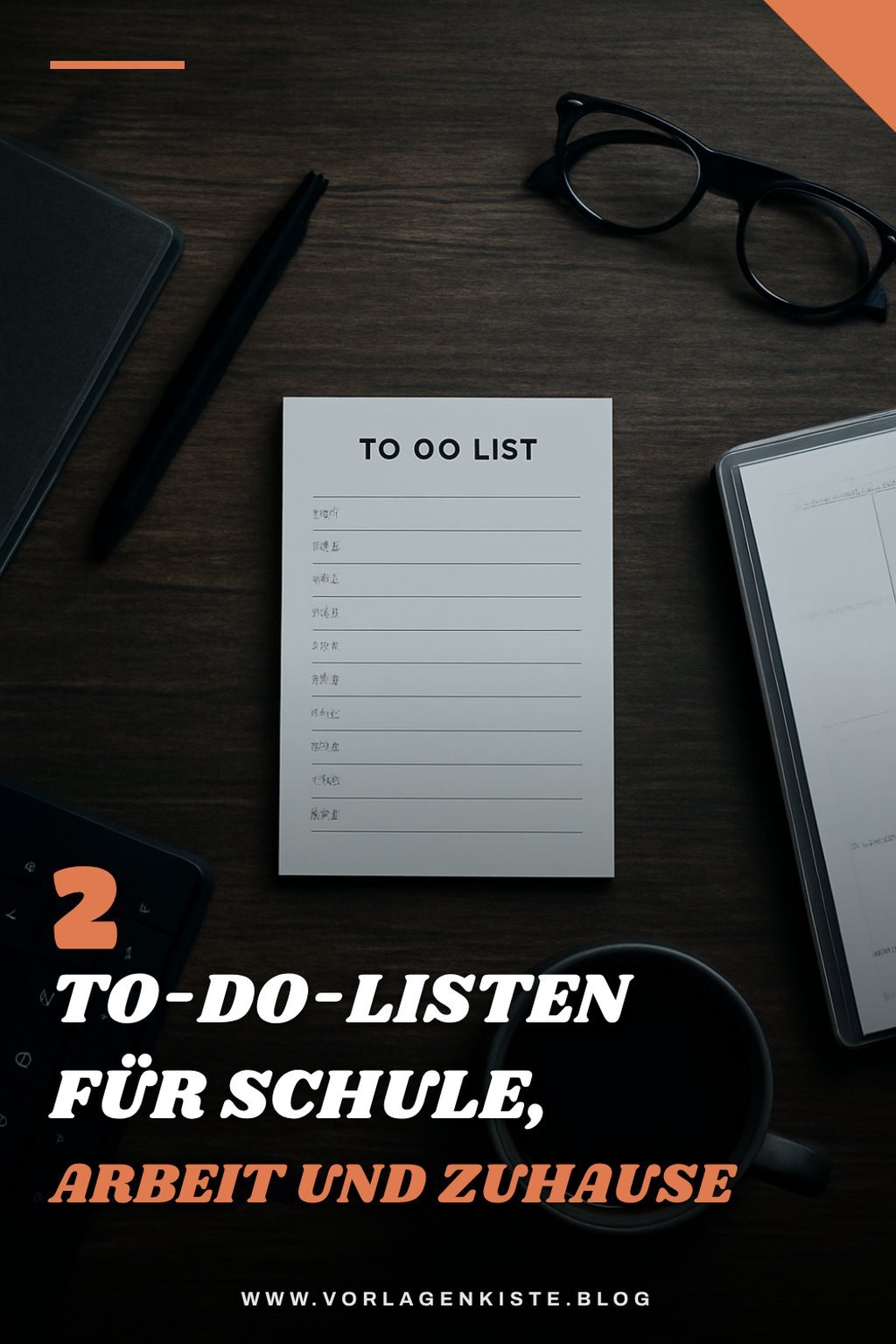 To-do-Listen für verschiedene Lebensbereiche