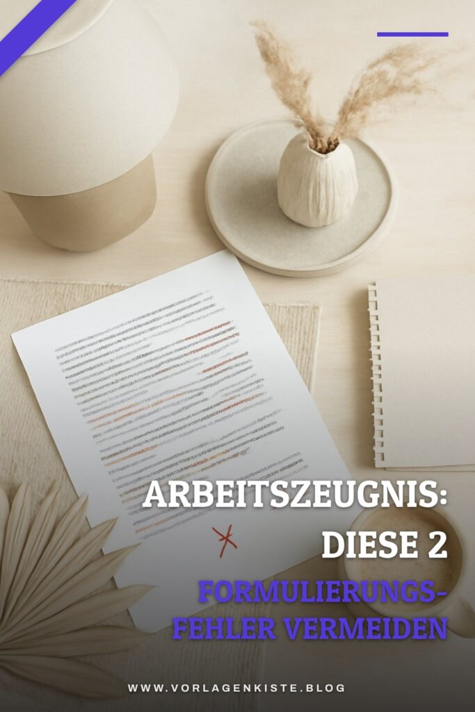 Arbeitszeugnis: Diese 2 Formulierungs-Fehler vermeiden