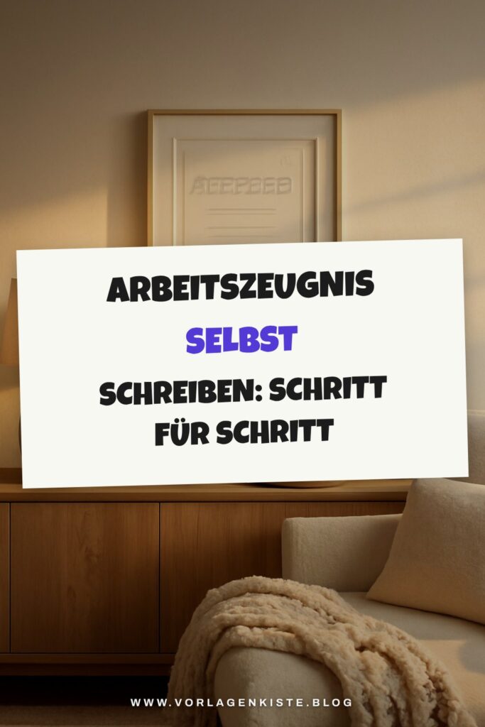 Arbeitszeugnis selbst schreiben: Schritt für Schritt