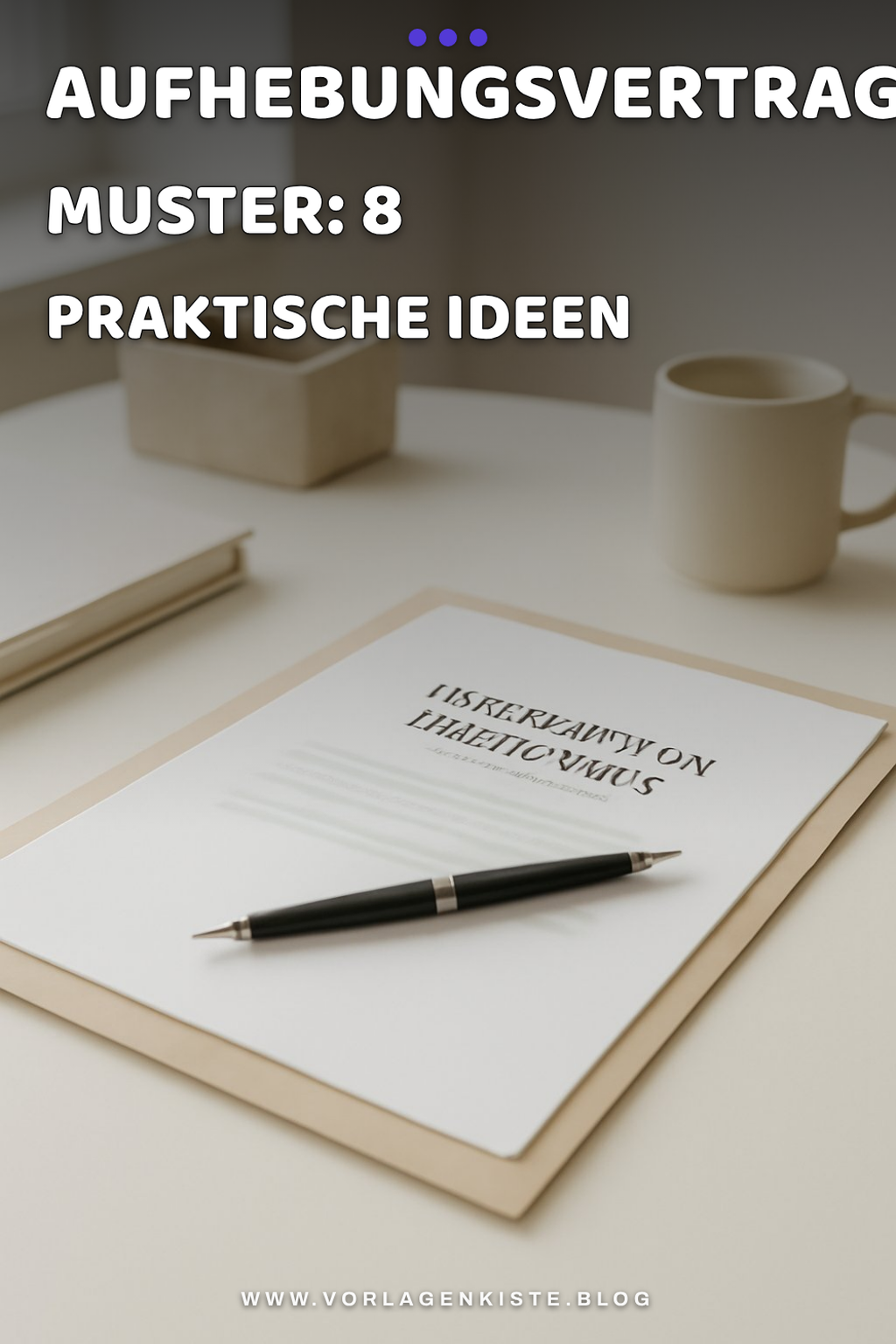Aufhebungsvertrag Muster: 8 praktische Ideen für den Alltag