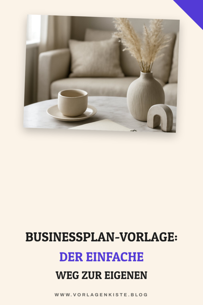Businessplan-Vorlage: Der einfache Weg zur eigenen Gründung