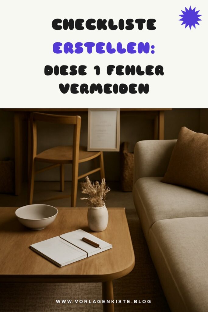 Checkliste erstellen: Diese 1 Fehler vermeiden