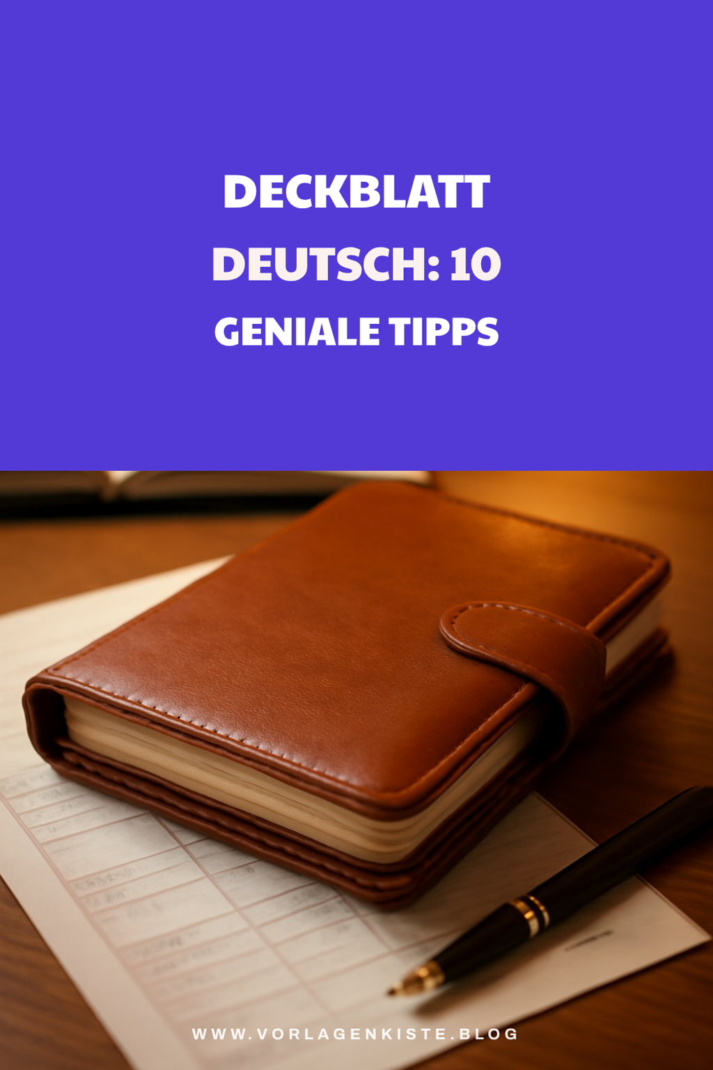 Deckblatt Deutsch: 10 geniale Tipps, die sofort wirken