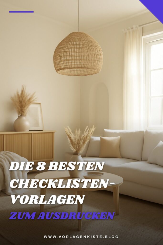 Die 8 besten Checklisten-Vorlagen zum Ausdrucken