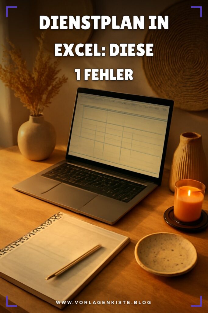 Dienstplan in Excel: Diese 1 Fehler vermeiden