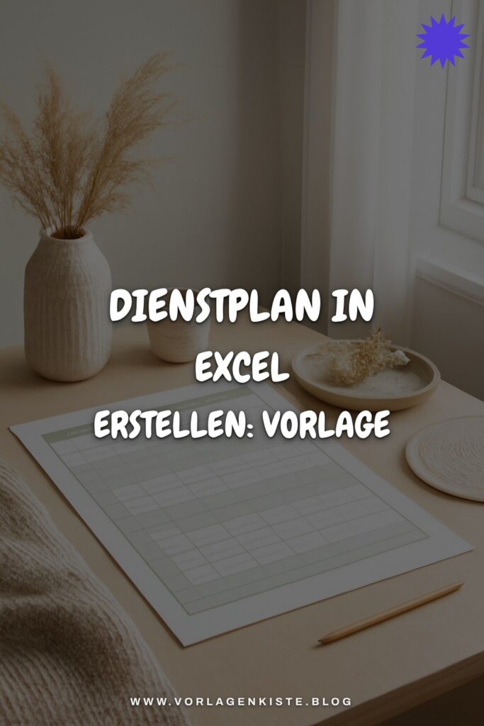 Dienstplan in Excel erstellen: Vorlage für jedes Team