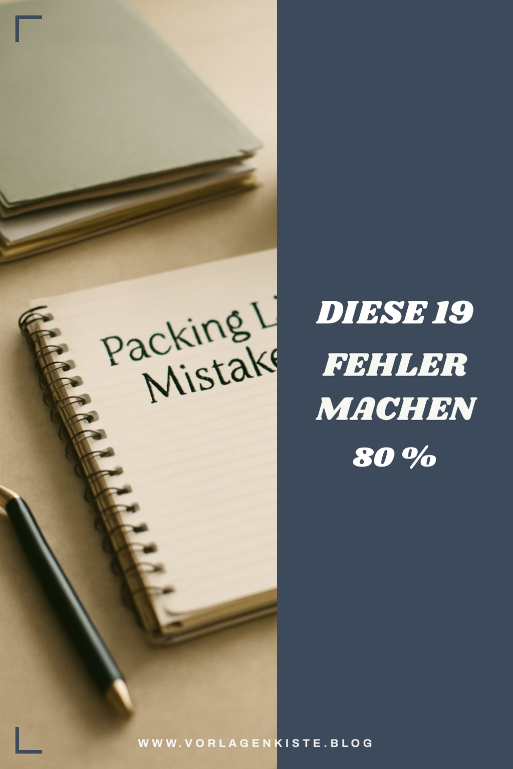 Diese 19 Fehler machen 80 % der Packlisten-Ersteller — Vorher-Nachher