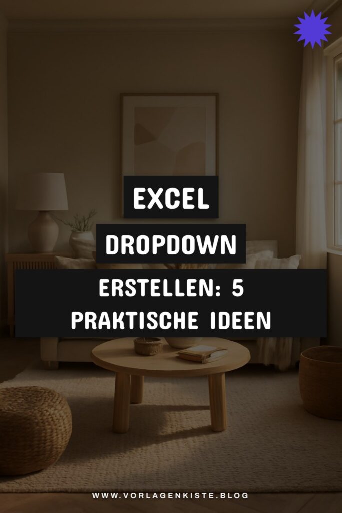 Excel Dropdown erstellen: 5 praktische Ideen für den Alltag