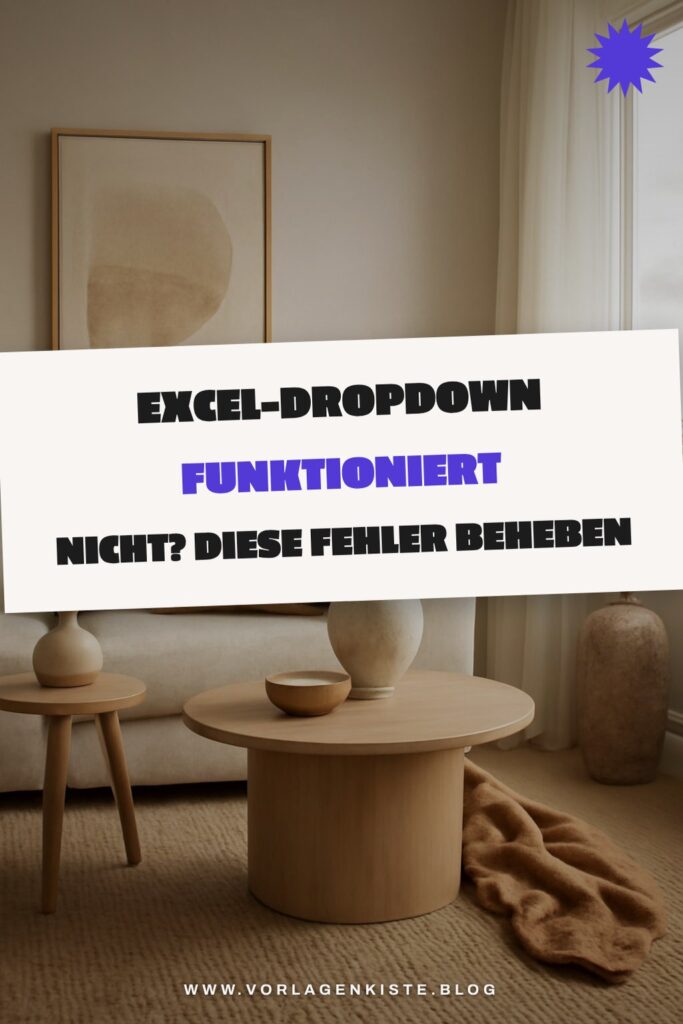 Excel-Dropdown funktioniert nicht? Diese Fehler beheben
