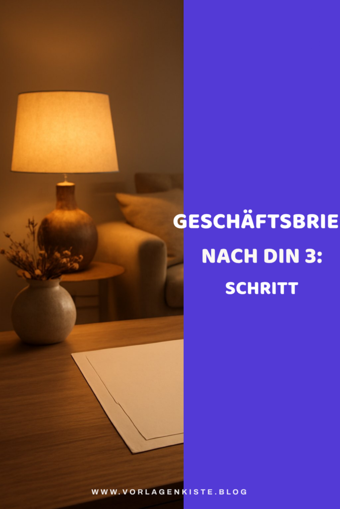 Geschäftsbrief nach DIN 3: Schritt für Schritt schreiben