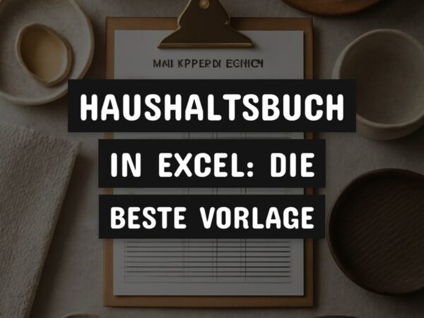 Haushaltsbuch in Excel: Die beste Vorlage zum Sofort-Loslegen