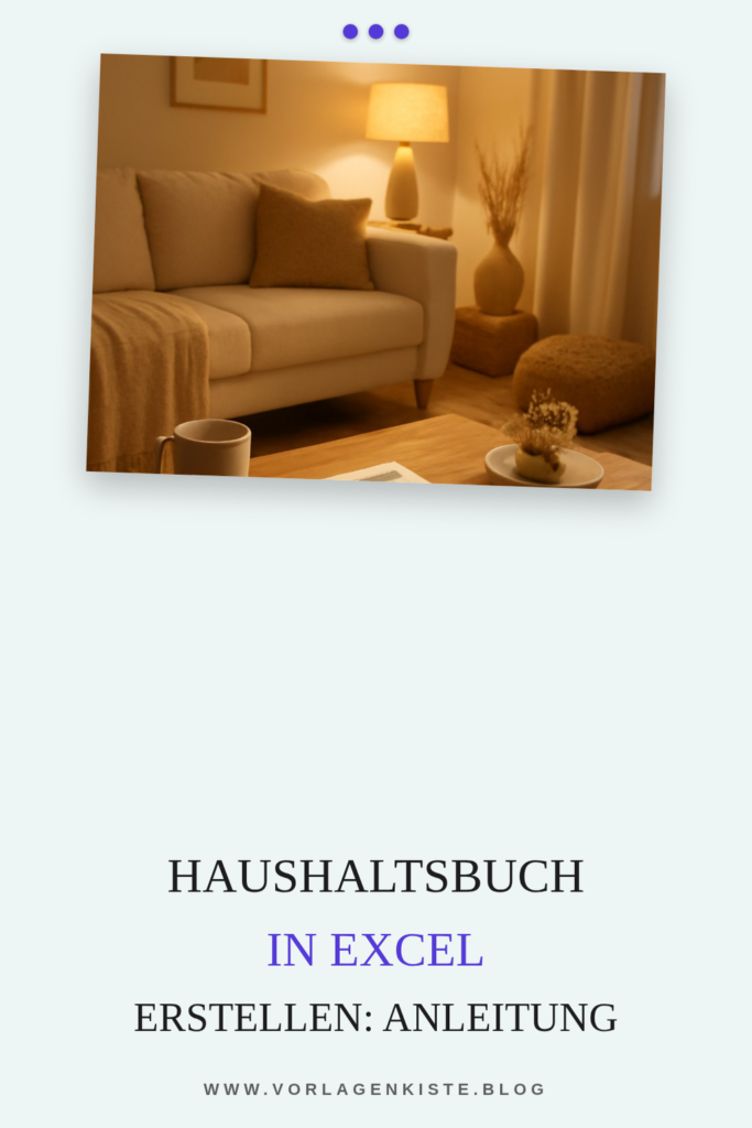 Haushaltsbuch in Excel erstellen: Anleitung für Einsteiger