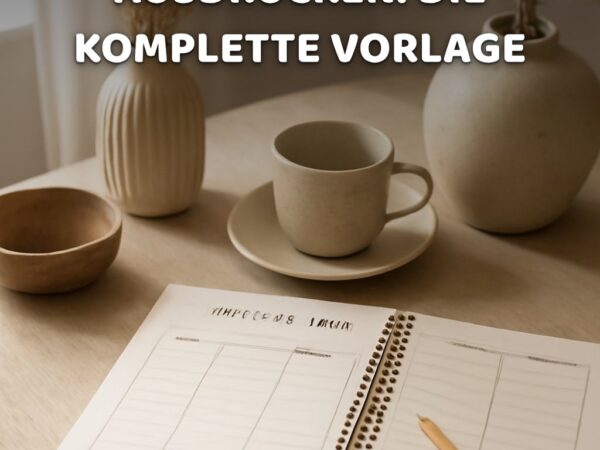 Haushaltsplaner zum Ausdrucken: Die komplette Vorlage