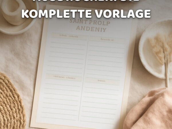 Haushaltsplaner zum Ausdrucken: Die komplette Vorlage