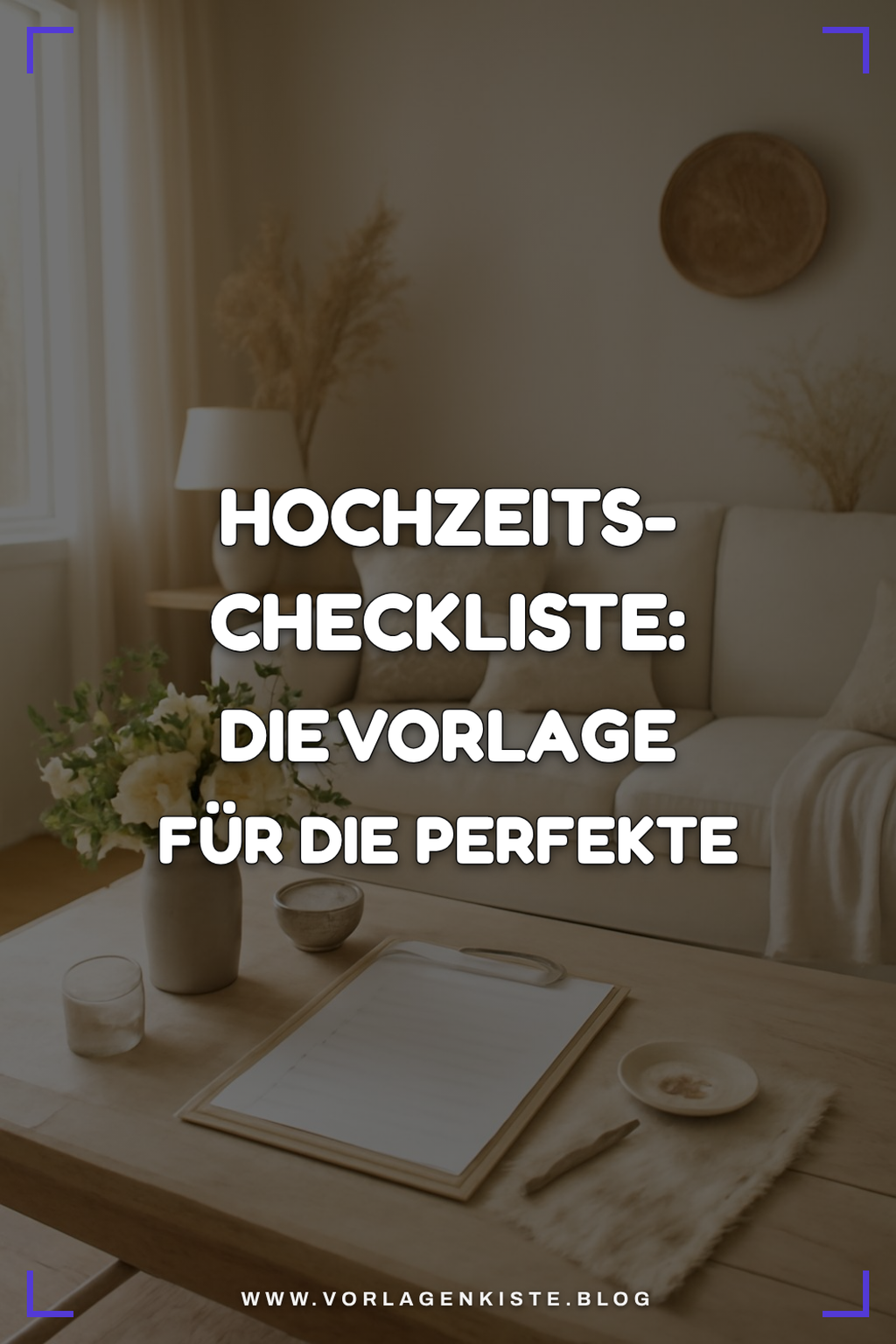 Hochzeits-Checkliste: Die Vorlage für die perfekte Planung — Planer Kalender Hochzeits-Checkliste