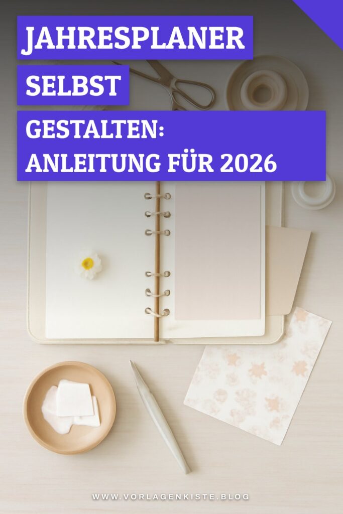 Jahresplaner selbst gestalten: Anleitung für 2026