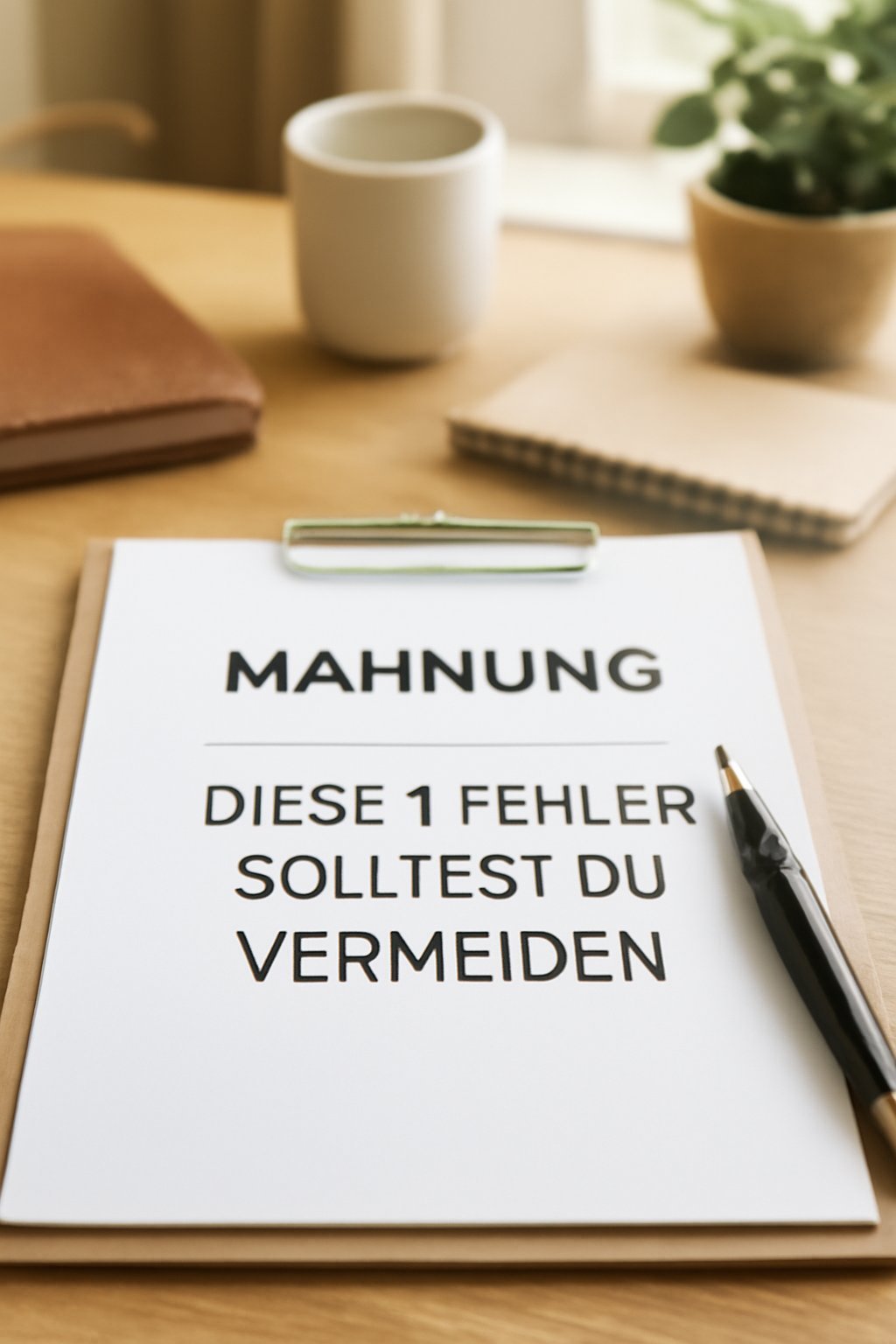 5 Mahnung schreiben: Diese 1 Fehler solltest du vermeiden — Hero-Aufnahme