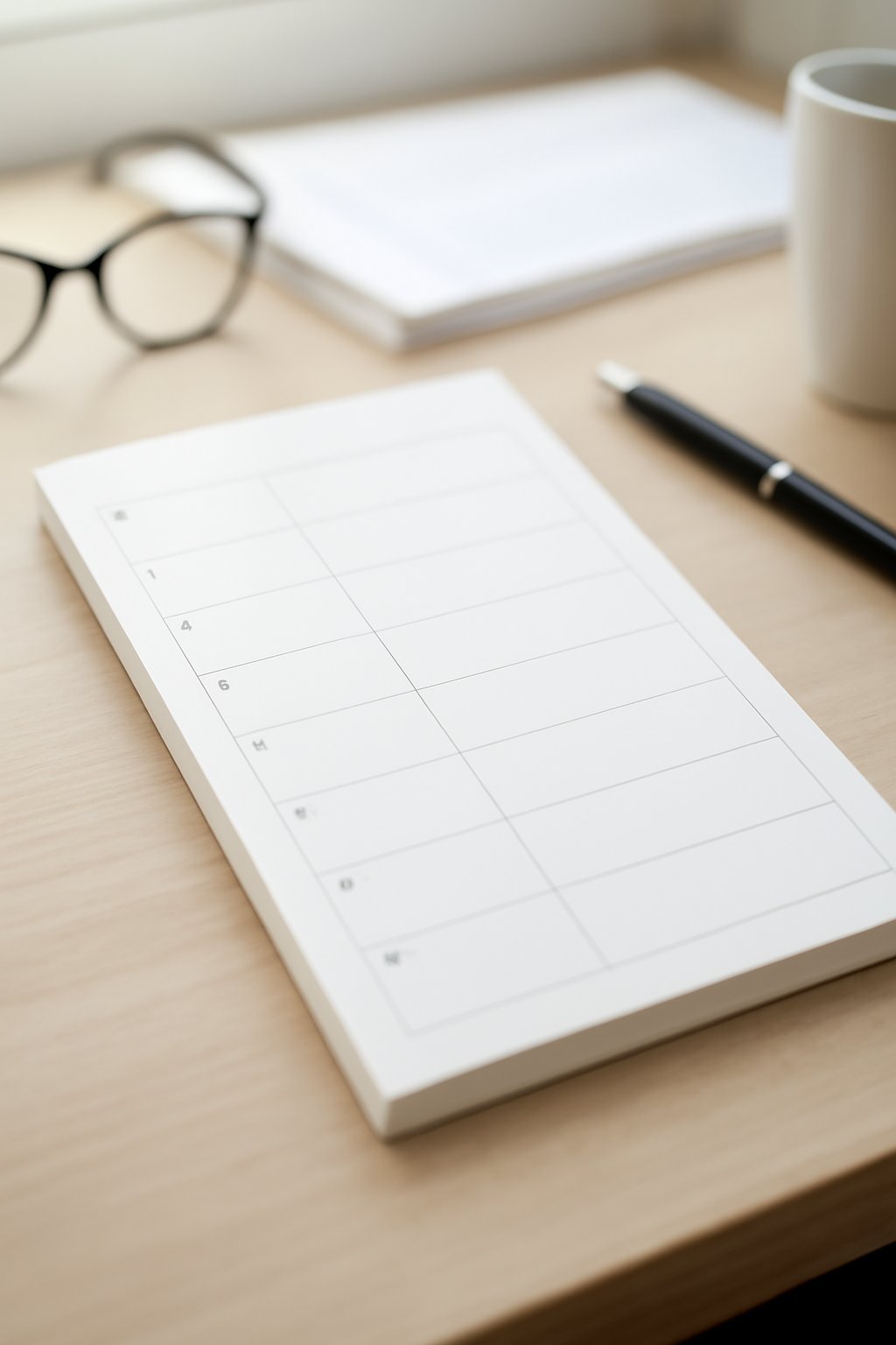Minimalistischer Tagesplaner A5
