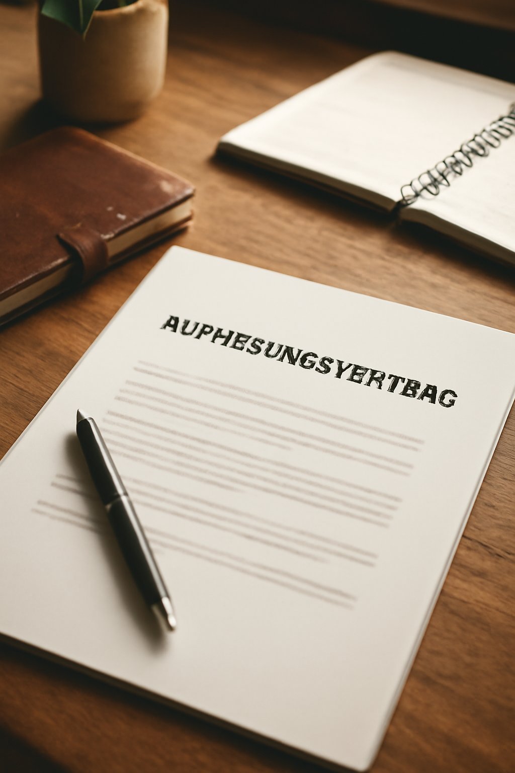 Vorlage Aufhebungsvertrag PDF