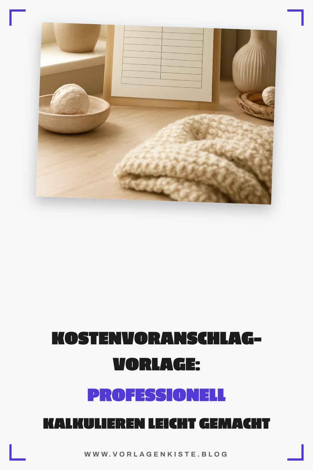 Kostenvoranschlag-Vorlage: Professionell kalkulieren leicht gemacht — Business Vorlagen Kostenvoranschlag-Vorlage