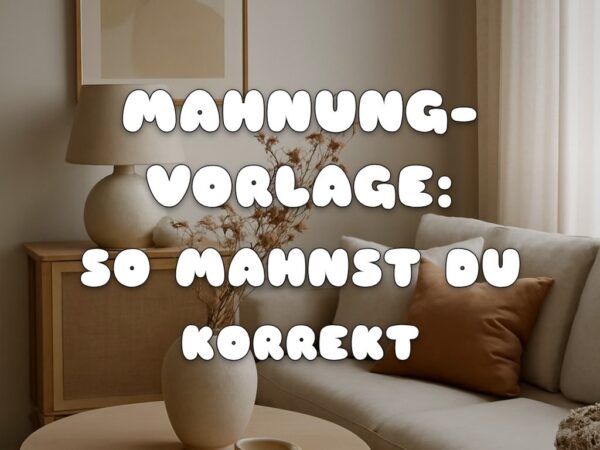 Mahnung-Vorlage: So mahnst du korrekt und höflich