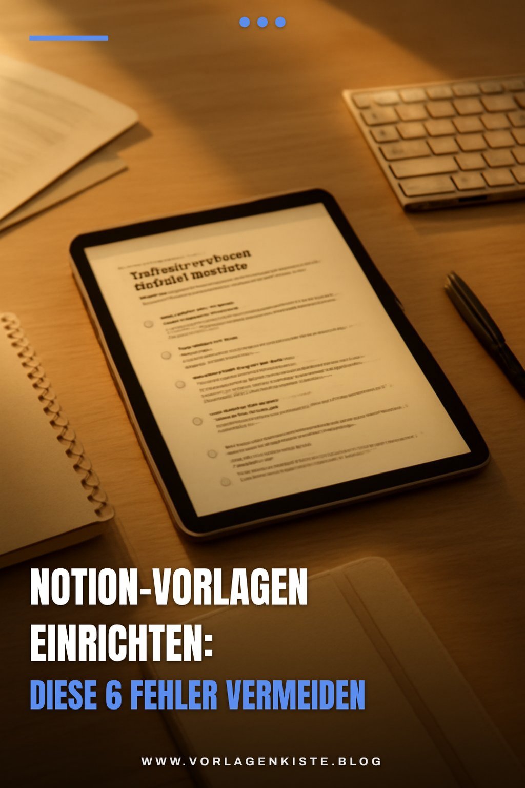 Notion-Vorlagen einrichten: Diese 6 Fehler vermeiden — Lösungs-Schritt
