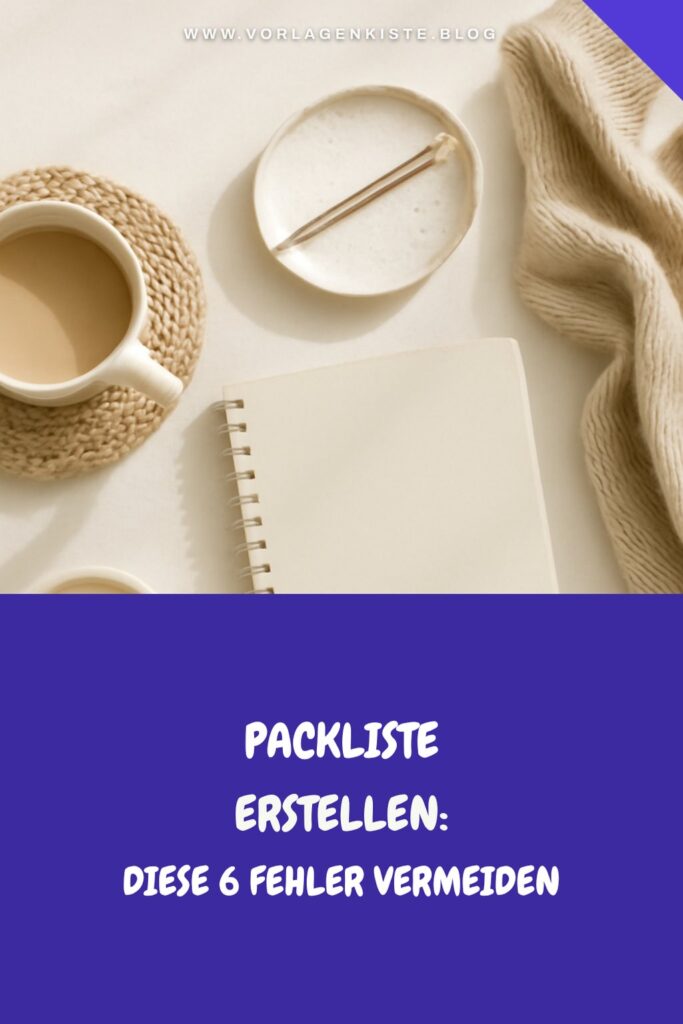 Packliste erstellen: Diese 6 Fehler vermeiden