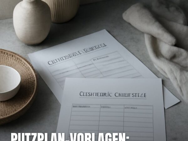 Putzplan-Vorlagen: So bleibt der Haushalt ohne Stress sauber