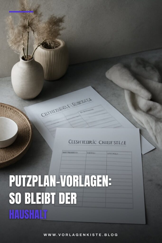 Putzplan-Vorlagen: So bleibt der Haushalt ohne Stress sauber