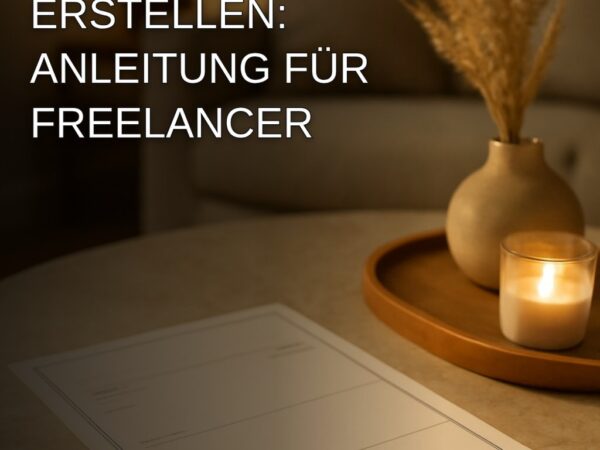 Rechnungsvorlage selbst erstellen: Anleitung für Freelancer