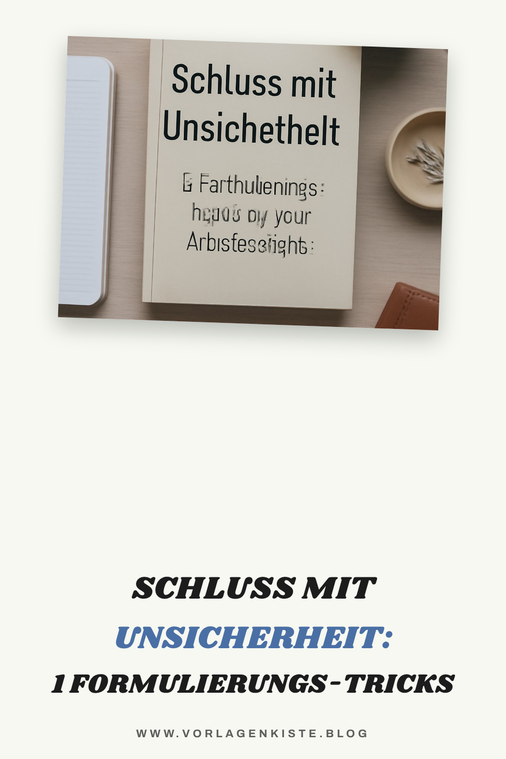 Schluss mit Unsicherheit: 1 Formulierungs-Tricks für dein Arbeitszeugnis — Problem-Szenario