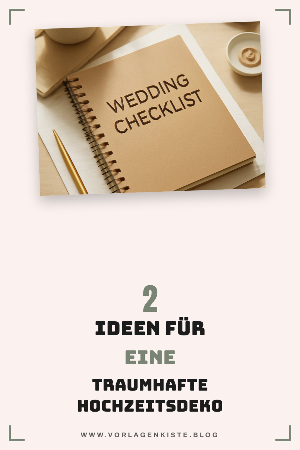 Dekoration und Stil für die Hochzeit