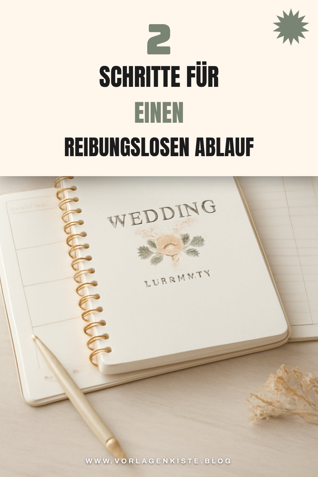 Planung des Ablaufs für den Hochzeitstag