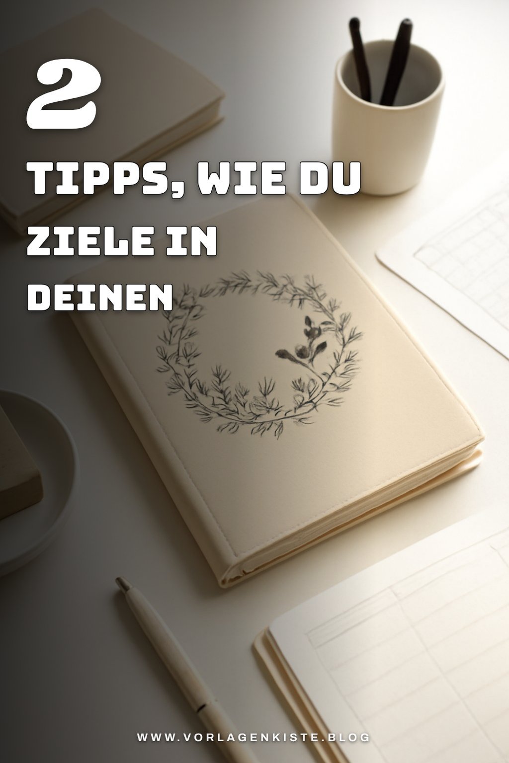 So integrierst du deine Ziele in den Planer.