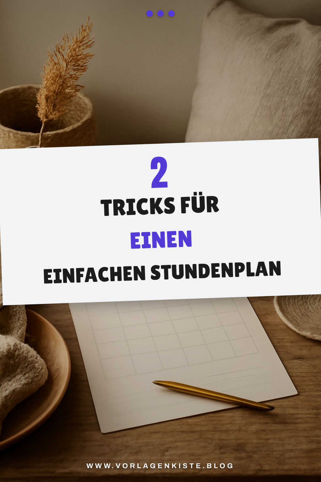 Wie du deinen Stundenplan einfacher machst