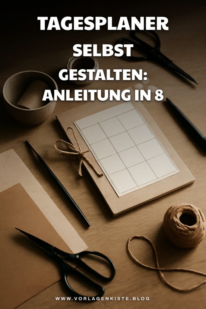 Tagesplaner selbst gestalten: Anleitung in 8 Schritten