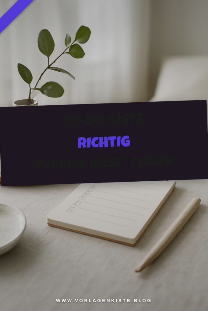 To-do-Liste richtig führen: Diese 1 Fehler vermeiden