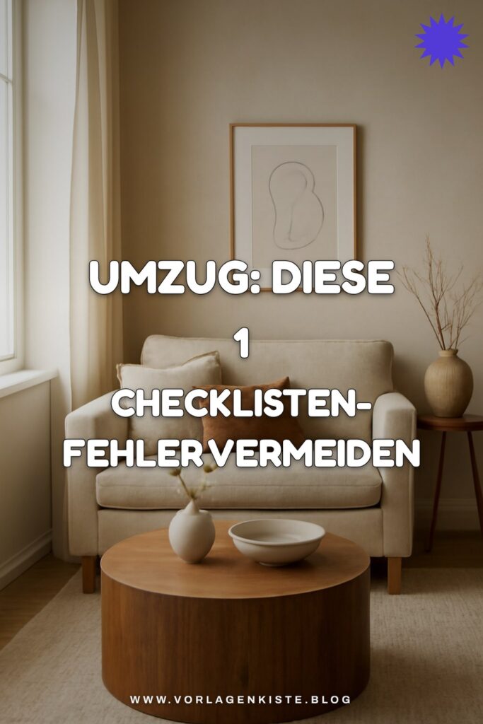 Umzug: Diese 1 Checklisten-Fehler vermeiden