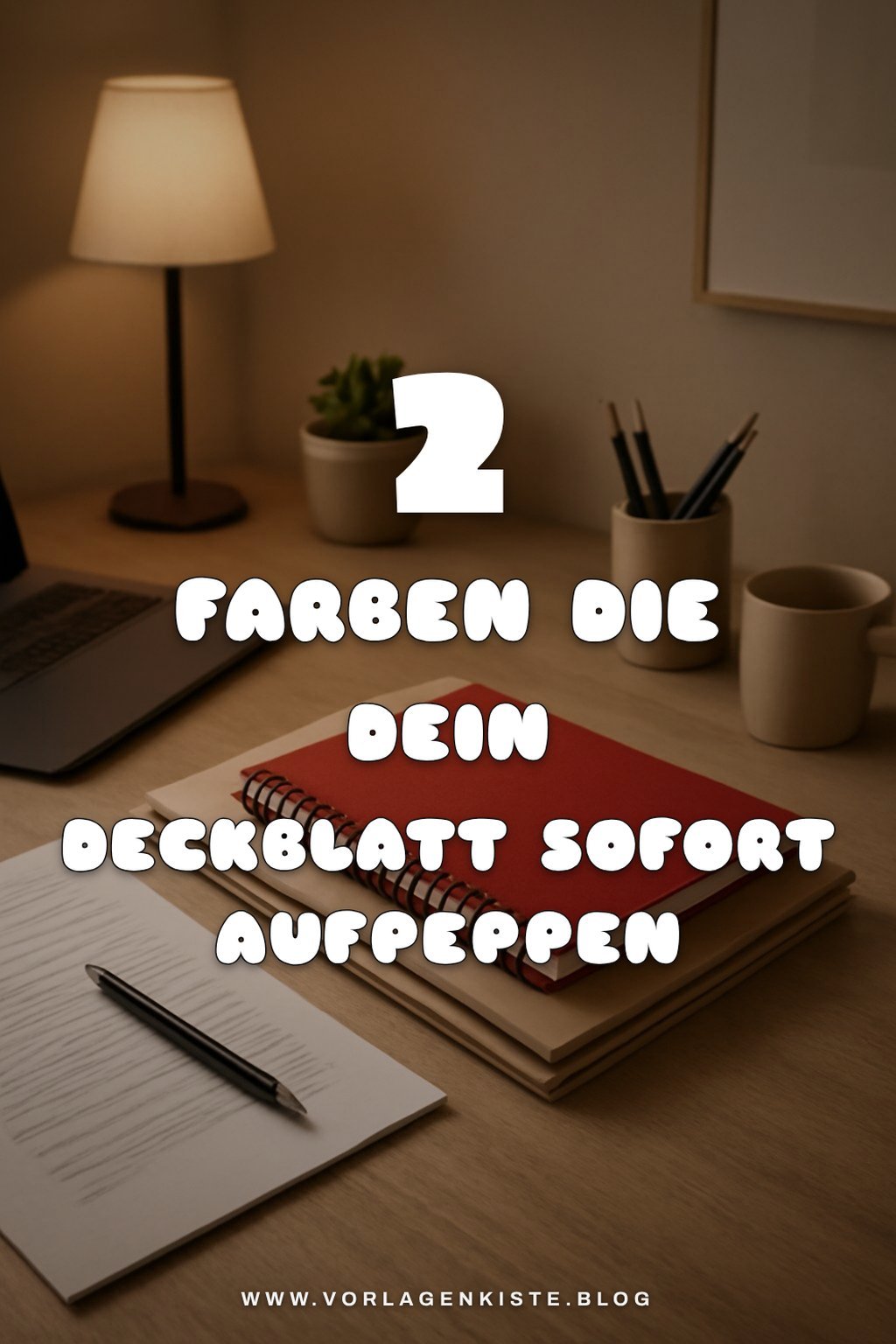 So verleiht dein Deckblatt Farbe und Stil