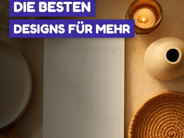 Wochenplaner-Vorlage: Die besten Designs für mehr Struktur