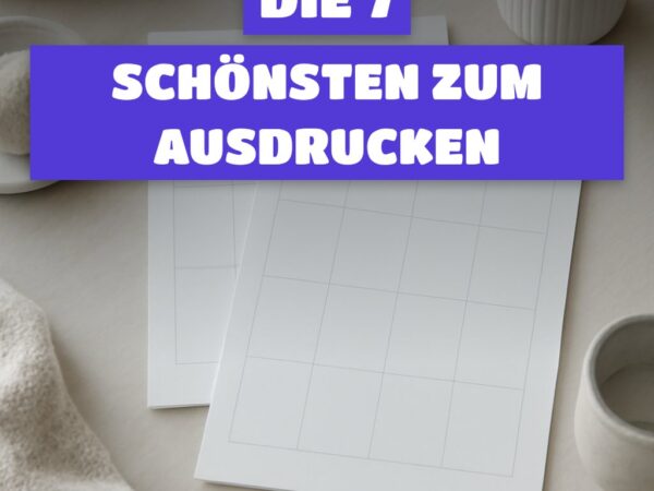 Wochenplaner-Vorlagen: Die 7 schönsten zum Ausdrucken