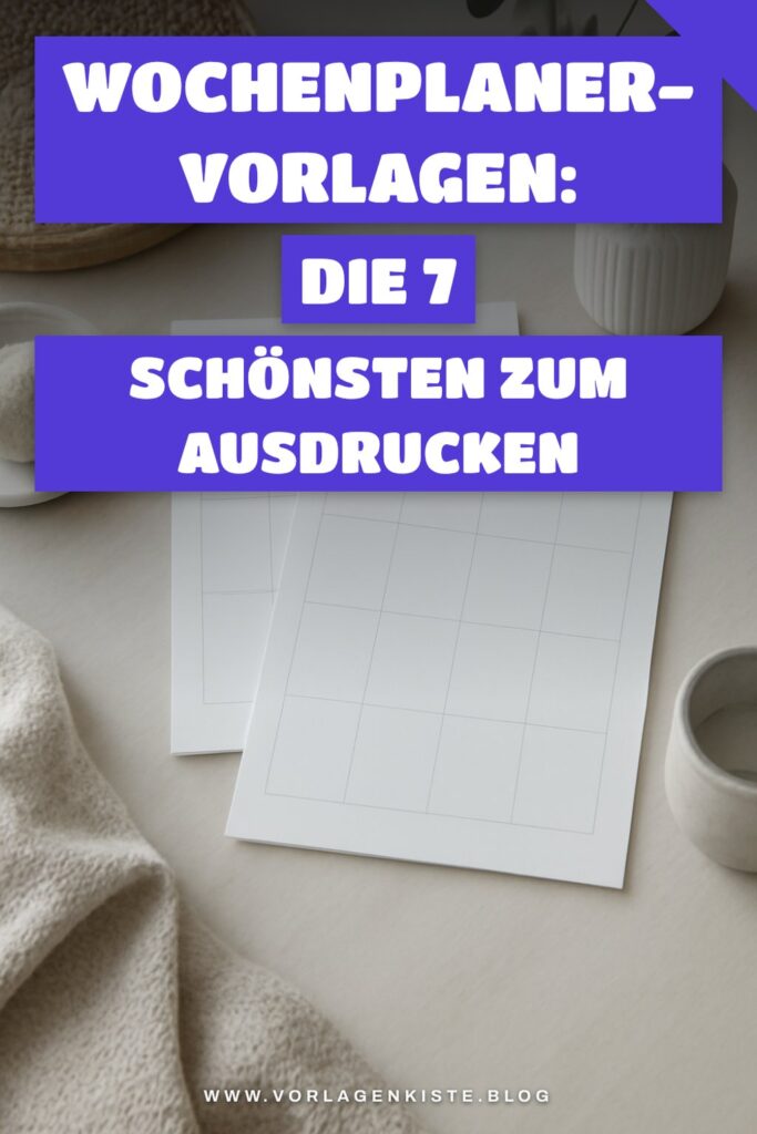 Wochenplaner-Vorlagen: Die 7 schönsten zum Ausdrucken