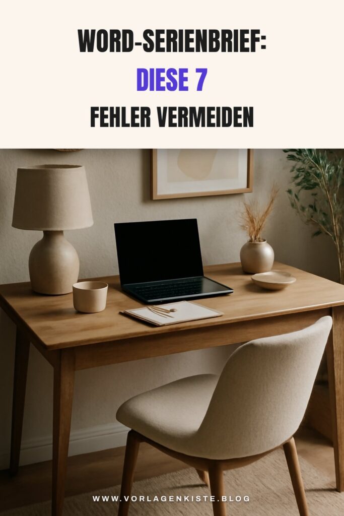 Word-Serienbrief: Diese 7 Fehler vermeiden