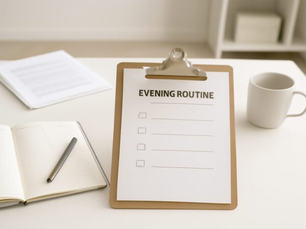 Abendroutine Checkliste zum Ausdrucken