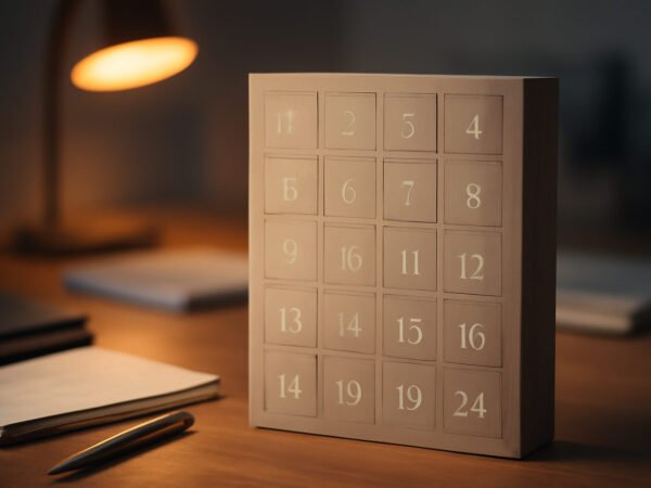 Adventskalender Bastelvorlage zum Ausdrucken