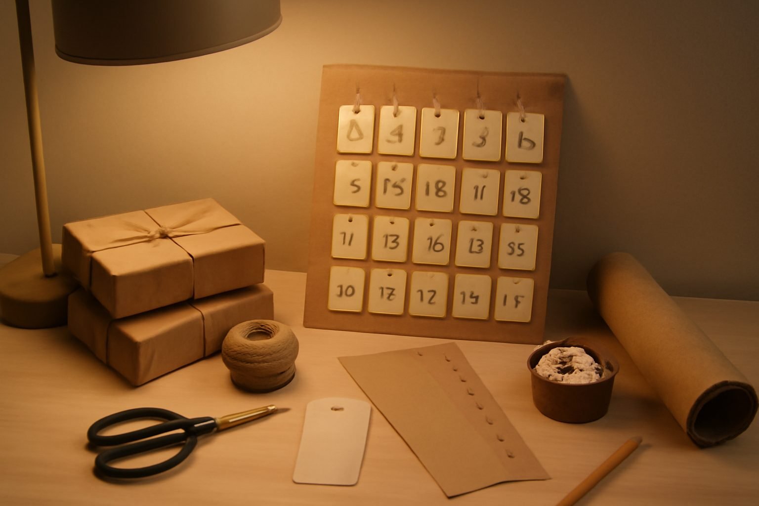 Adventskalender DIY basteln Vorlage ohne Vorkenntnisse