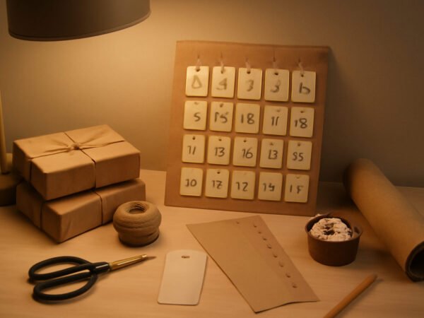 Adventskalender DIY basteln Vorlage ohne Vorkenntnisse