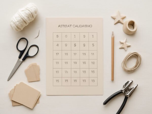 Adventskalender DIY Vorlage kostenlos — so geht es richtig