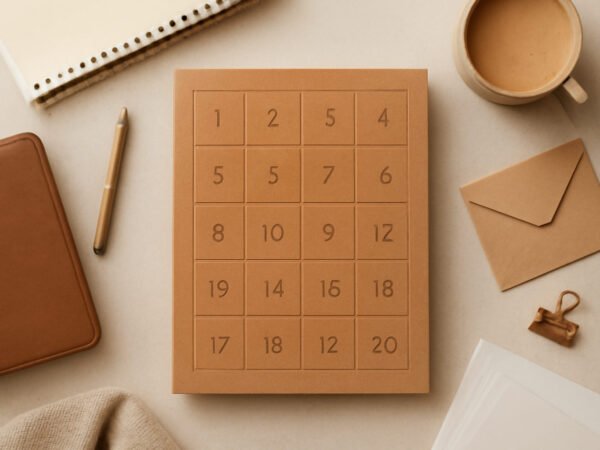 Adventskalender füllen Vorlage — 20 Punkte zum Abhaken
